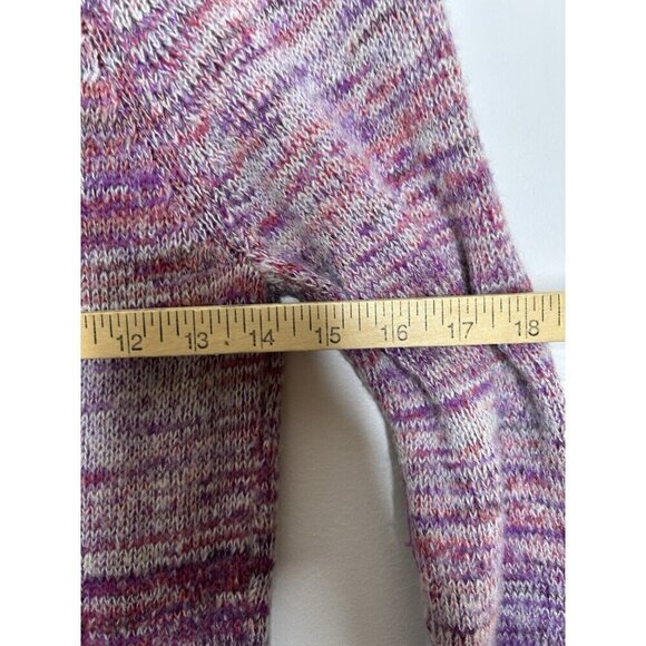 Eddie Bauer Women’s Full Zip Long Sleeve Pullover Sweater Pink Ombre Size Small - Picture 8 of 9